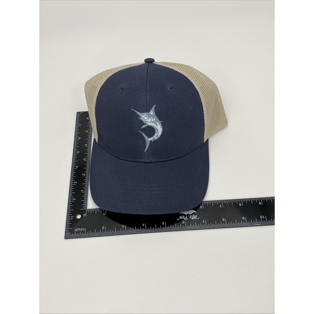 NWT Life is Good Trucker Hat Adjustable Blue Marlin Snapback Mesh Coastal Dad - Picture 12 of 12